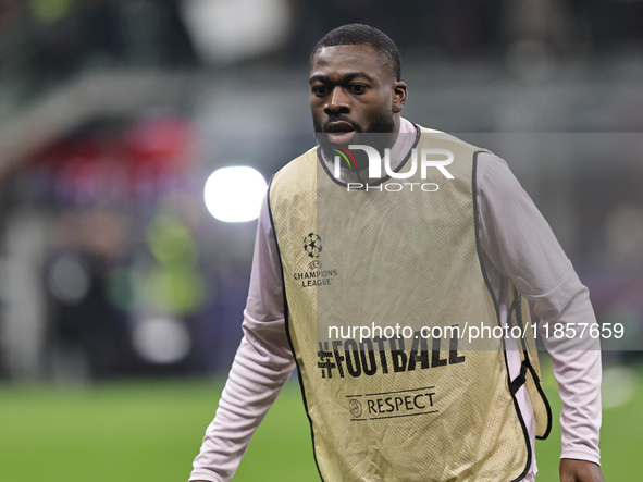 Youssouf Fofana participates in the Champions League 2024-2025 match between Milan and Stella Rossa Belgrado in Milano, Italy, on December 1...