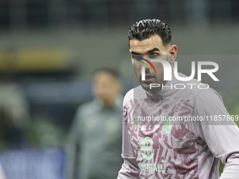 Theo Hernandez participates in the Champions League 2024-2025 match between Milan and Stella Rossa Belgrado in Milano, Italy, on December 11...