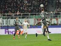 Matteo Gabbia participates in the Champions League 2024-2025 match between Milan and Stella Rossa Belgrado in Milano, Italy, on December 11,...