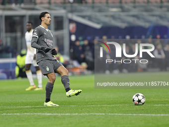 Tijjani Reijnders participates in the Champions League 2024-2025 match between Milan and Stella Rossa Belgrado in Milano, Italy, on December...