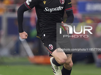 Stefan Posch of Bologna Football Club 1909 is in action during the UEFA Champions League match between SL Benfica and Bologna FC 1909 at Est...