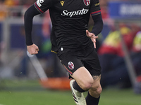 Stefan Posch of Bologna Football Club 1909 is in action during the UEFA Champions League match between SL Benfica and Bologna FC 1909 at Est...