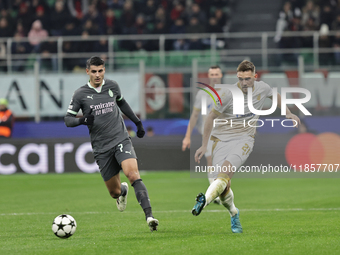 Timi Max Elsnik participates in the Champions League 2024-2025 match between Milan and Stella Rossa Belgrado in Milano, Italy, on December 1...