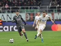 Timi Max Elsnik participates in the Champions League 2024-2025 match between Milan and Stella Rossa Belgrado in Milano, Italy, on December 1...