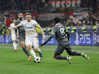 Timi Max Elsnik participates in the Champions League 2024-2025 match between Milan and Stella Rossa Belgrado in Milano, Italy, on December 1...