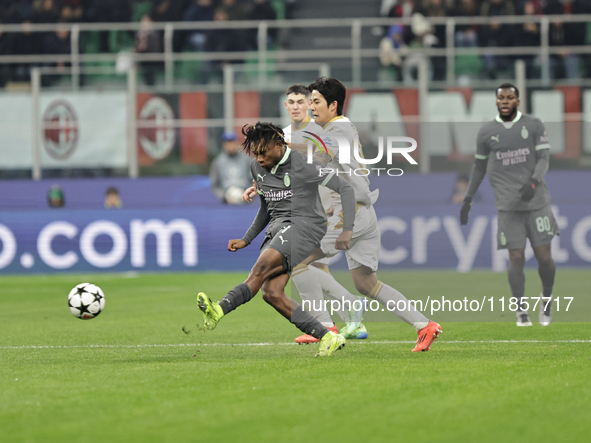 Samuel Chukwueze participates in the Champions League 2024-2025 match between Milan and Stella Rossa Belgrado in Milano, Italy, on December...