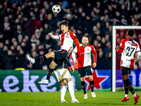 Feyenoord Rotterdam midfielder Inbeom Hwang participates in the match between Feyenoord and Sparta Praha at Stadium De Kuip for the Champion...