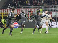 Yunus Musah participates in the Champions League 2024-2025 match between Milan and Stella Rossa Belgrado in Milano, Italy, on December 11, 2...