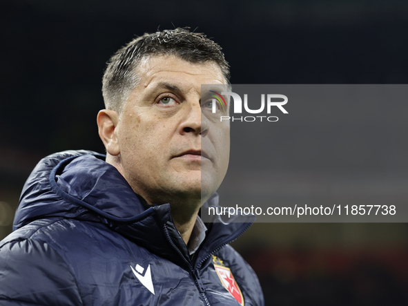 Vladan Milojevic participates in the Champions League 2024-2025 match between Milan and Stella Rossa Belgrado in Milano, Italy, on December...