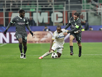 Milson participates in the Champions League 2024-2025 match between Milan and Stella Rossa Belgrado in Milano, Italy, on December 11, 2024....