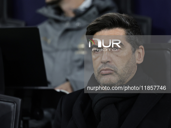 Paulo Fonseca is present during the Champions League 2024-2025 match between Milan and Stella Rossa Belgrado in Milano, Italy, on December 1...