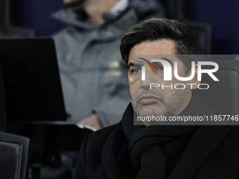 Paulo Fonseca is present during the Champions League 2024-2025 match between Milan and Stella Rossa Belgrado in Milano, Italy, on December 1...