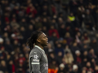 Rafael Leao plays during the UEFA Champions League 2024/25 match between AC Milan and FK Crvena Zvezda in Milano, Italy, on December 11, 202...