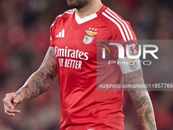 Nicolas Otamendi of SL Benfica looks on during the UEFA Champions League match between SL Benfica and Bologna FC 1909 at Estadio Da Luz in L...