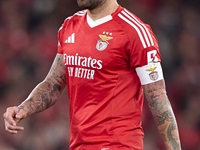 Nicolas Otamendi of SL Benfica looks on during the UEFA Champions League match between SL Benfica and Bologna FC 1909 at Estadio Da Luz in L...