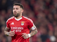 Nicolas Otamendi of SL Benfica looks on during the UEFA Champions League match between SL Benfica and Bologna FC 1909 at Estadio Da Luz in L...