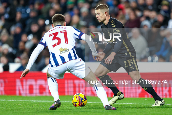 #27, Milan van Ewijk of Coventry is in action during the Sky Bet Championship match between West Bromwich Albion and Coventry City at The Ha...