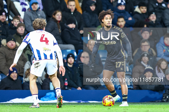 #27, Milan van Ewijk of Coventry is in action during the Sky Bet Championship match between West Bromwich Albion and Coventry City at The Ha...