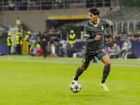 Tijjani Reijnders plays during the UEFA Champions League 2024/25 match between AC Milan and FK Crvena Zvezda at Giuseppe Meazza stadium in M...