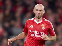 Fredrik Aursnes of SL Benfica looks on during the UEFA Champions League match between SL Benfica and Bologna FC 1909 at Estadio Da Luz in Li...