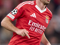 Fredrik Aursnes of SL Benfica looks on during the UEFA Champions League match between SL Benfica and Bologna FC 1909 at Estadio Da Luz in Li...