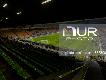 ...in action during the UEFA Champions League 2024/25 match between AC Milan and FK Crvena Zvezda in Milano, Italy, on December 11, 2024, at...