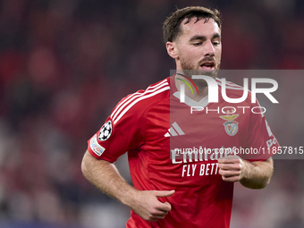 Orkun Kokcu of SL Benfica looks on during the UEFA Champions League match between SL Benfica and Bologna FC 1909 at Estadio Da Luz in Lisbon...