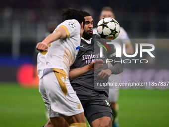 Ruben Loftus-Cheek of AC Milan is in action during the UEFA Champions League match between AC Milan and FK Crvena Zvezda at Giuseppe Meazza...