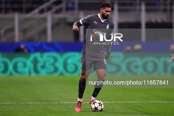 Ruben Loftus-Cheek of AC Milan is in action during the UEFA Champions League match between AC Milan and FK Crvena Zvezda at Giuseppe Meazza...