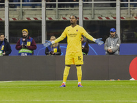 Mike Maignan plays during the UEFA Champions League 2024/25 match between AC Milan and FK Crvena Zvezda in Milano, Italy, on December 11, 20...