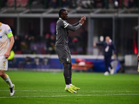 Tammy Abraham of AC Milan looks on during the UEFA Champions League match between AC Milan and FK Crvena Zvezda at Giuseppe Meazza in Milan,...