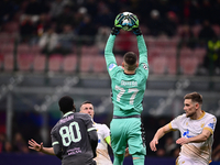 Ivan Gutesa of FK Crvena Zvezda plays during the UEFA Champions League match between AC Milan and FK Crvena Zvezda at Giuseppe Meazza in Mil...