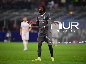 Tammy Abraham of AC Milan looks on during the UEFA Champions League match between AC Milan and FK Crvena Zvezda at Giuseppe Meazza in Milan,...