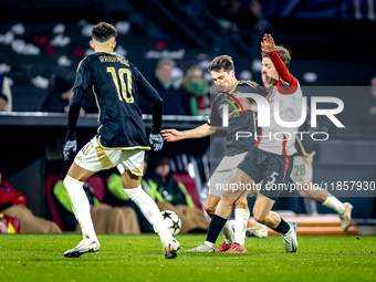 Feyenoord Rotterdam defender Gijs Smal participates in the match between Feyenoord and Sparta Praha at Stadium De Kuip for the Champions Lea...