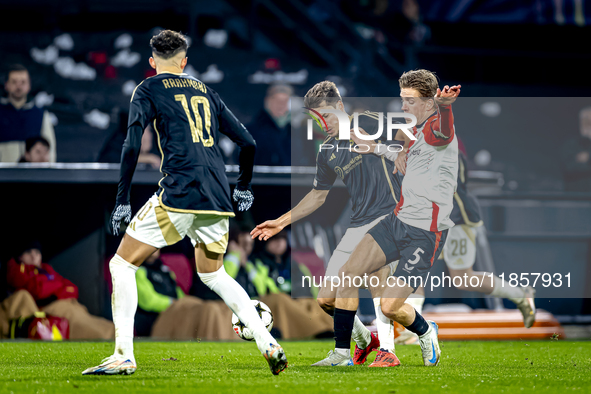 Feyenoord Rotterdam defender Gijs Smal participates in the match between Feyenoord and Sparta Praha at Stadium De Kuip for the Champions Lea...