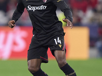 Samuel Iling-Junior of Bologna Football Club 1909 is in action during the UEFA Champions League match between SL Benfica and Bologna FC 1909...