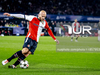 Feyenoord Rotterdam defender Gernot Traner plays during the match between Feyenoord and Sparta Praha at Stadium De Kuip for the Champions Le...