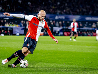 Feyenoord Rotterdam defender Gernot Traner plays during the match between Feyenoord and Sparta Praha at Stadium De Kuip for the Champions Le...