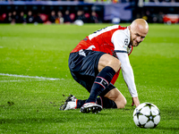 Feyenoord Rotterdam defender Gernot Traner plays during the match between Feyenoord and Sparta Praha at Stadium De Kuip for the Champions Le...