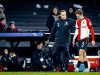 Feyenoord Rotterdam defender Gijs Smal participates in the match between Feyenoord and Sparta Praha at Stadium De Kuip for the Champions Lea...