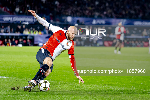 Feyenoord Rotterdam defender Gernot Traner plays during the match between Feyenoord and Sparta Praha at Stadium De Kuip for the Champions Le...