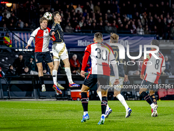 Feyenoord Rotterdam defender Gijs Smal participates in the match between Feyenoord and Sparta Praha at Stadium De Kuip for the Champions Lea...