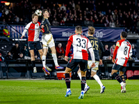 Feyenoord Rotterdam defender Gijs Smal participates in the match between Feyenoord and Sparta Praha at Stadium De Kuip for the Champions Lea...