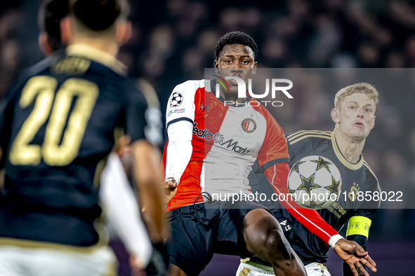 Feyenoord Rotterdam forward Ibrahim Osman and Sparta Praha defender Asger Sorensen play during the match between Feyenoord and Sparta Praha...