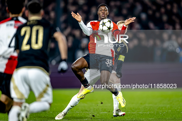 Feyenoord Rotterdam forward Ibrahim Osman plays during the match between Feyenoord and Sparta Praha at Stadium De Kuip for the Champions Lea...