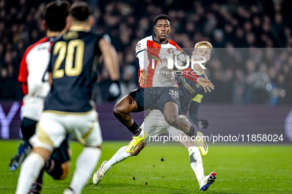 Feyenoord Rotterdam forward Ibrahim Osman and Sparta Praha defender Asger Sorensen play during the match between Feyenoord and Sparta Praha...