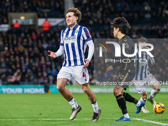 Callum Styles of WBA gestures during the Sky Bet Championship match between West Bromwich Albion and Coventry City at The Hawthorns in West...