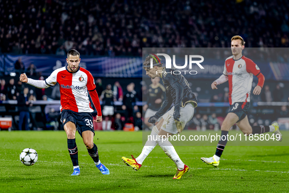 Sparta Praha midfielder Veljko Birmancevic scores the 4-2 during the match between Feyenoord and Sparta Praha at Stadium De Kuip for the Cha...