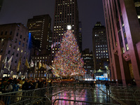 The Rockefeller Christmas Center Tree is in New York, N.Y., on December 10, 2024. (