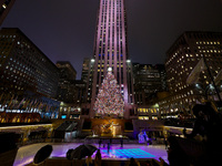 The Rockefeller Christmas Center Tree is in New York, N.Y., on December 10, 2024. (